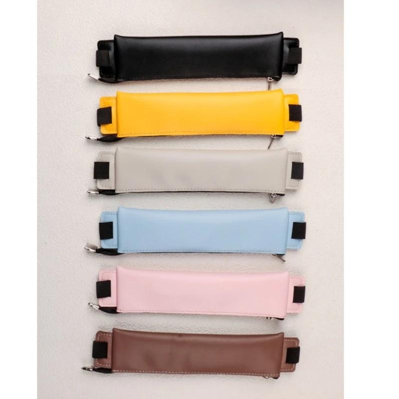 Кожаный чехол-подставка для ручек с регулируемыми резинками, на молнии, для блокнота, планера, журнала, F19E