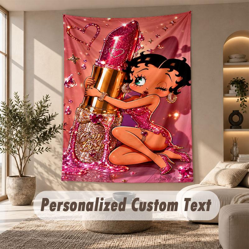 Wall Hanging Tapestry Art Cloth Bedroom Room Background DecorBetty Boop
