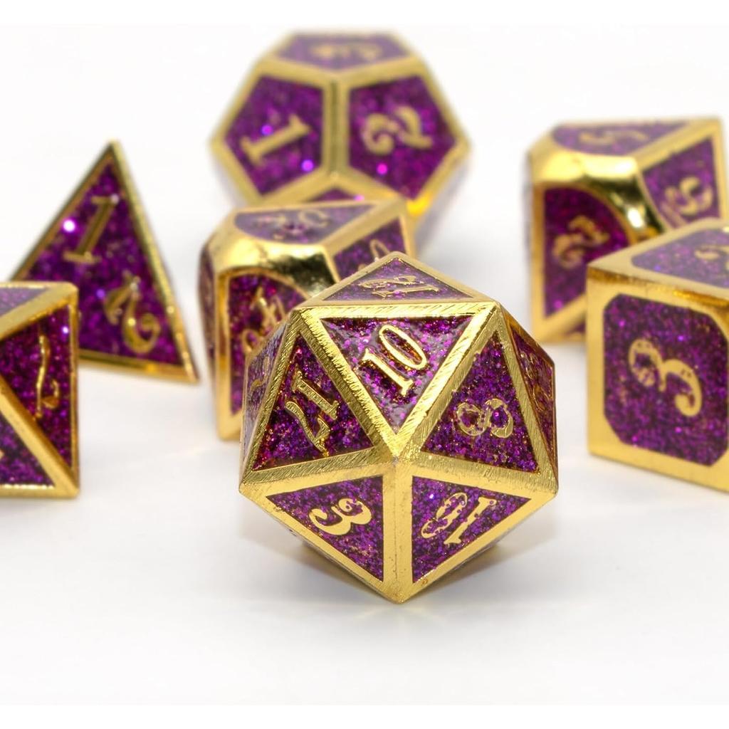 Набор кубиков DND, кубики Dungeons and Dragons с металлическими кубиками D20 Набор для D и D кубиков или ролевых игр MTG Настольные настольные игры, Shadowrun Pathfinder