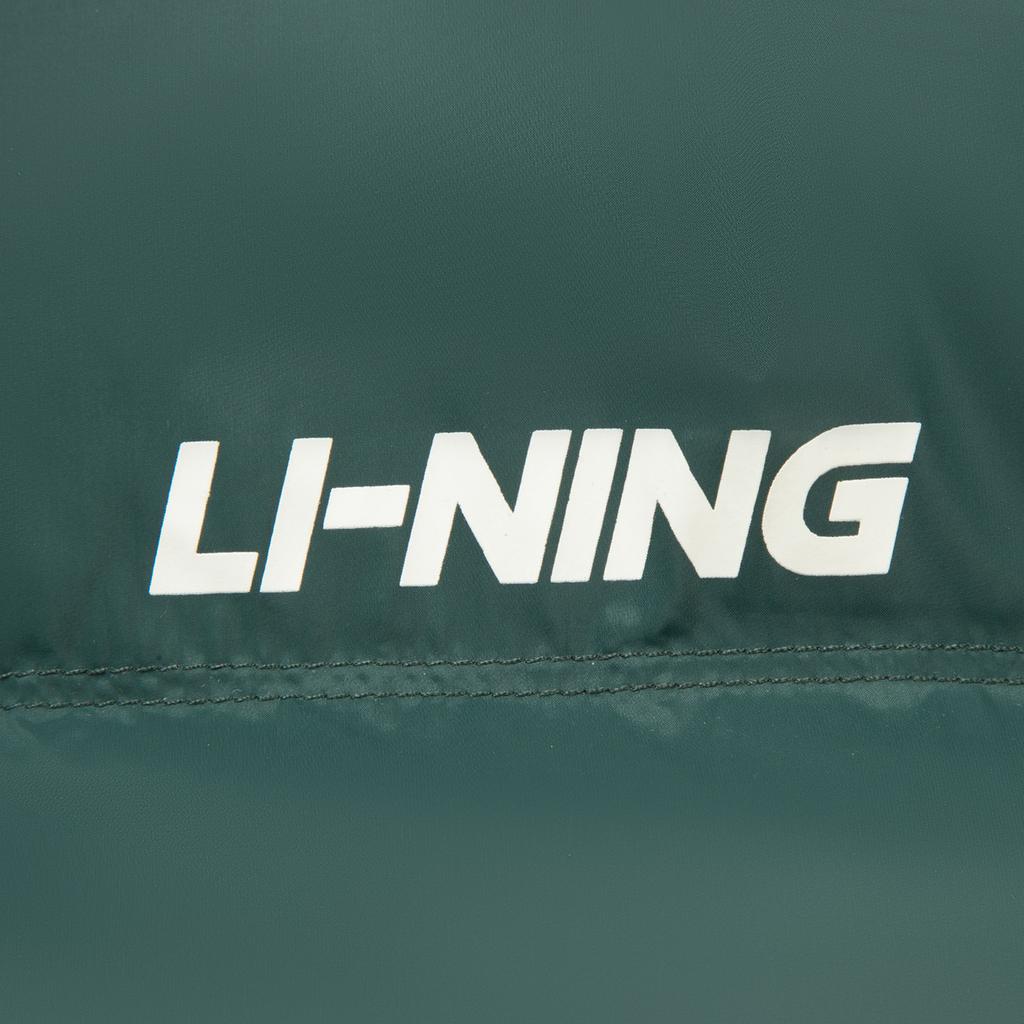 Li Ning Серия Спортивный Стиль Жизни Американский Повседневный Модный Простой Однотонный Универсальный Удобный Теплый Воротник-стойка Молния Короткий Пуховик AYMV427-7