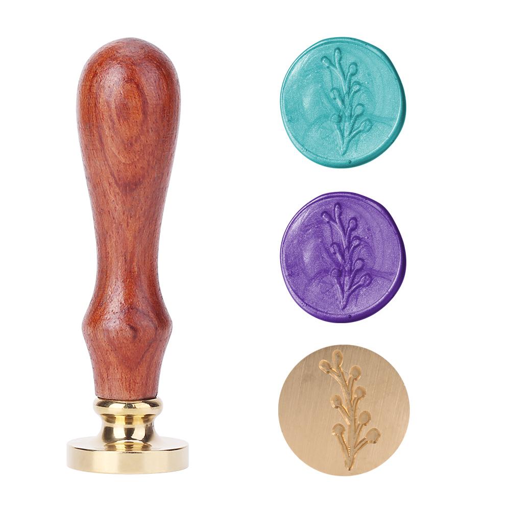 Деревянная ручка сургуч печать античный растительный узор сургуч штамп DIY ремесло инструмент