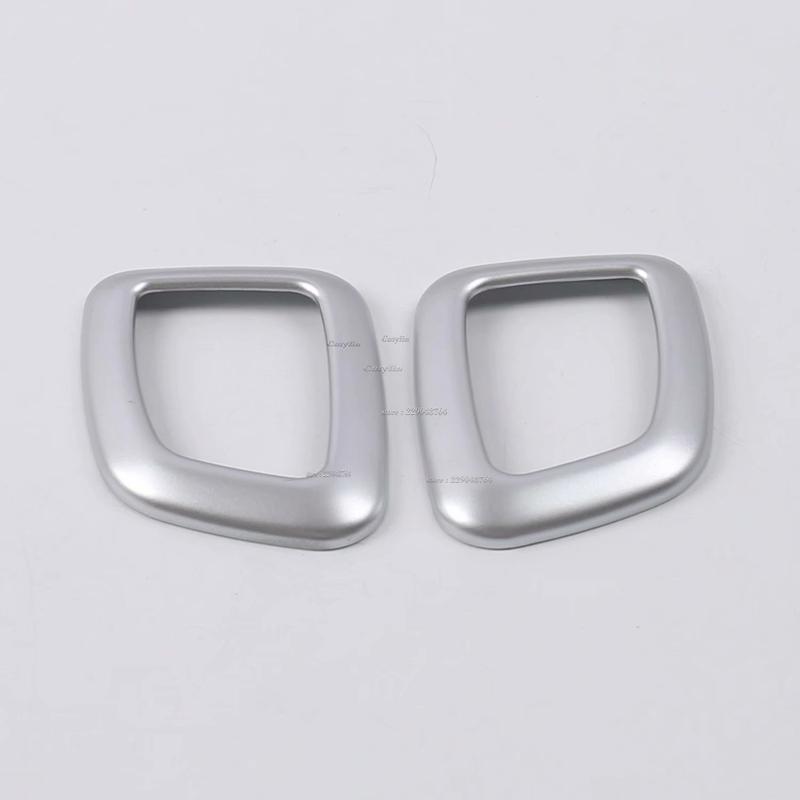 For Jeep Compass 2017 2018 Carbon Fiber Car Side Door Interior Stereo Speaker Cover Trims Styling Loudspeaker Frame