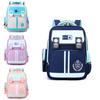 Cute Simple Colorblock Nylon Backpack For Kids With Lightweight Comfortable Straps