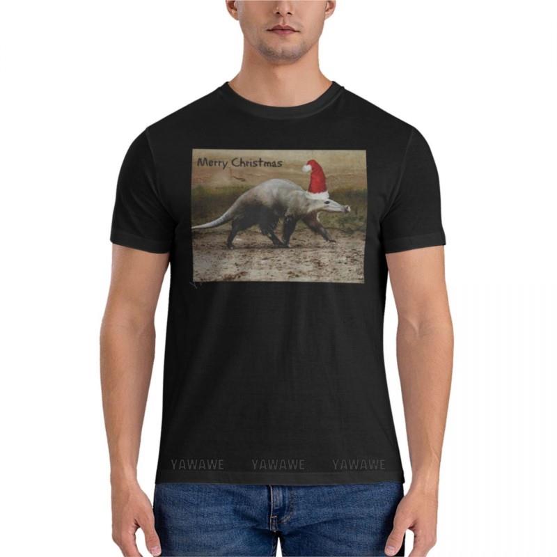 A Merry Christmas Aardvark Fitted Tshirt Custom T Shirts Sweat Shirts Unisex Sweat Shirt Black Tshirt Unisex Summer Tops