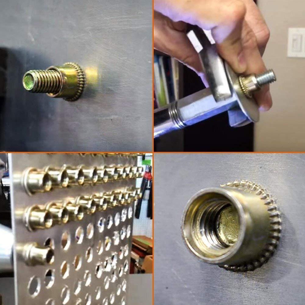 Flat Head Rivet Nut Zinc Plated Nutsert Cap M 3 - M 10 Threaded Rivet For Screw Bolt