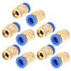 10pcs Pneumatic Quick Connector Air Fittings Adapter 8mm Diameter Thread 1 4BSP Set