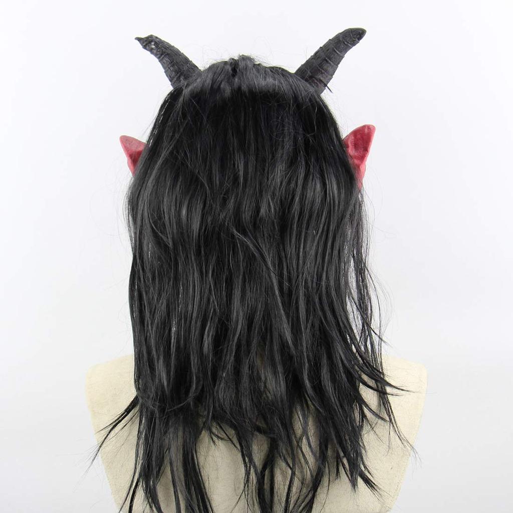 Резиновая маска ужаса демона Фестиваль Сэцубун Хэллоуин Рождество Маска Косплей Костюм Маскировка Вечеринка Событие Банкет [Мифический квадрат]