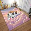 Cartoon Cloud Carpet with Bears and "I Love You" Sign Design Style Suitable for use as an anti-slip for living room bedroom sofas