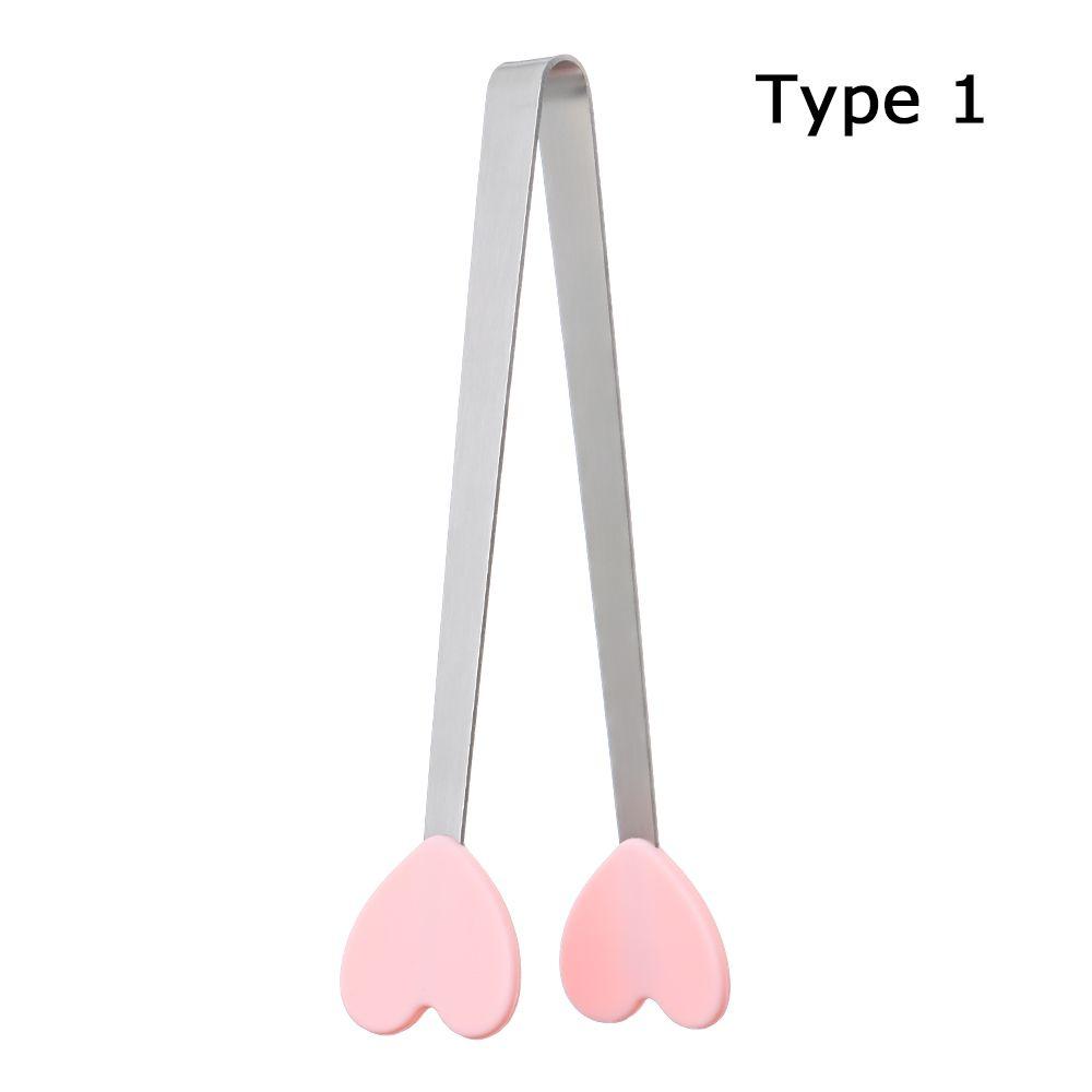 Kitchen Accessories Non-slip Handles BBQ Mini Creative Silicone Snack Food Tong
