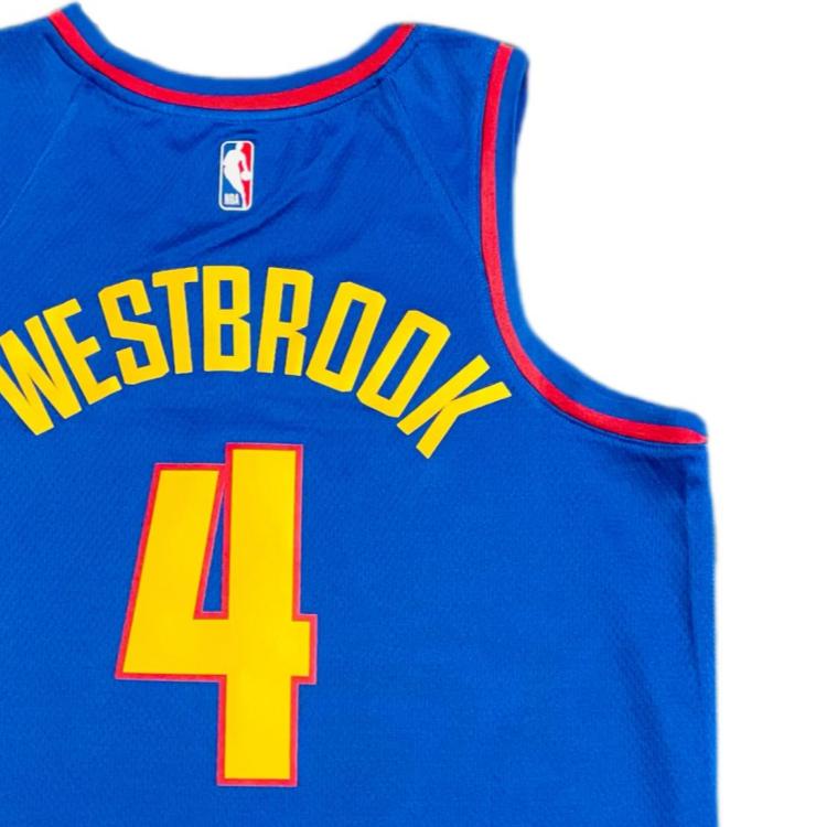 Jordan X NBA Денвер Наггетс Баскетбольная майка Мужская Синяя DO9557-495