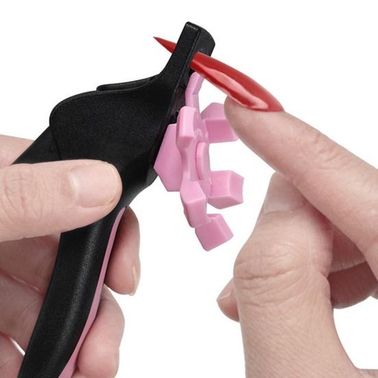 Nail Clippers Adjustable Trimming Positioner Stainless Steel Shape Blade Ergonomic Handle Fake Nail Tip Clipper Cutters Trimmers Scissors