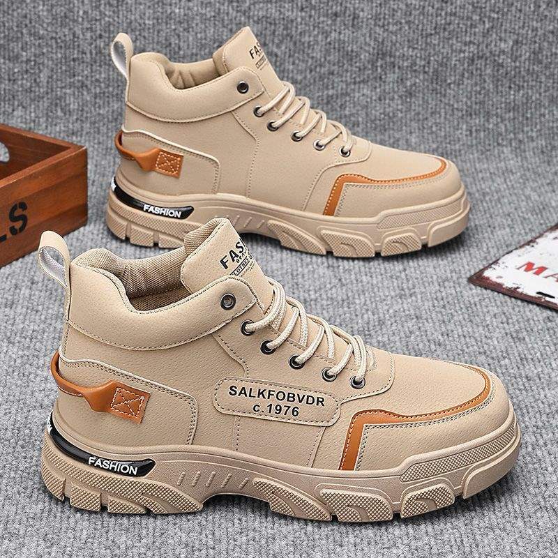 Зимняя мужская обувь ботинки Мартин мужские бархатные теплые утолщенные обувь для охраны труда строительная площадка работа хлопковые ботинки рабочие ботинки мужские