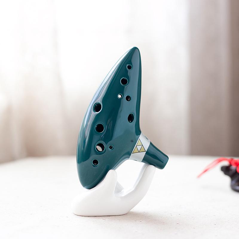 Тему 12-дырочная альтовая окарина в тональности C для детей - Учебный инструмент по «Легенде о Зельде»