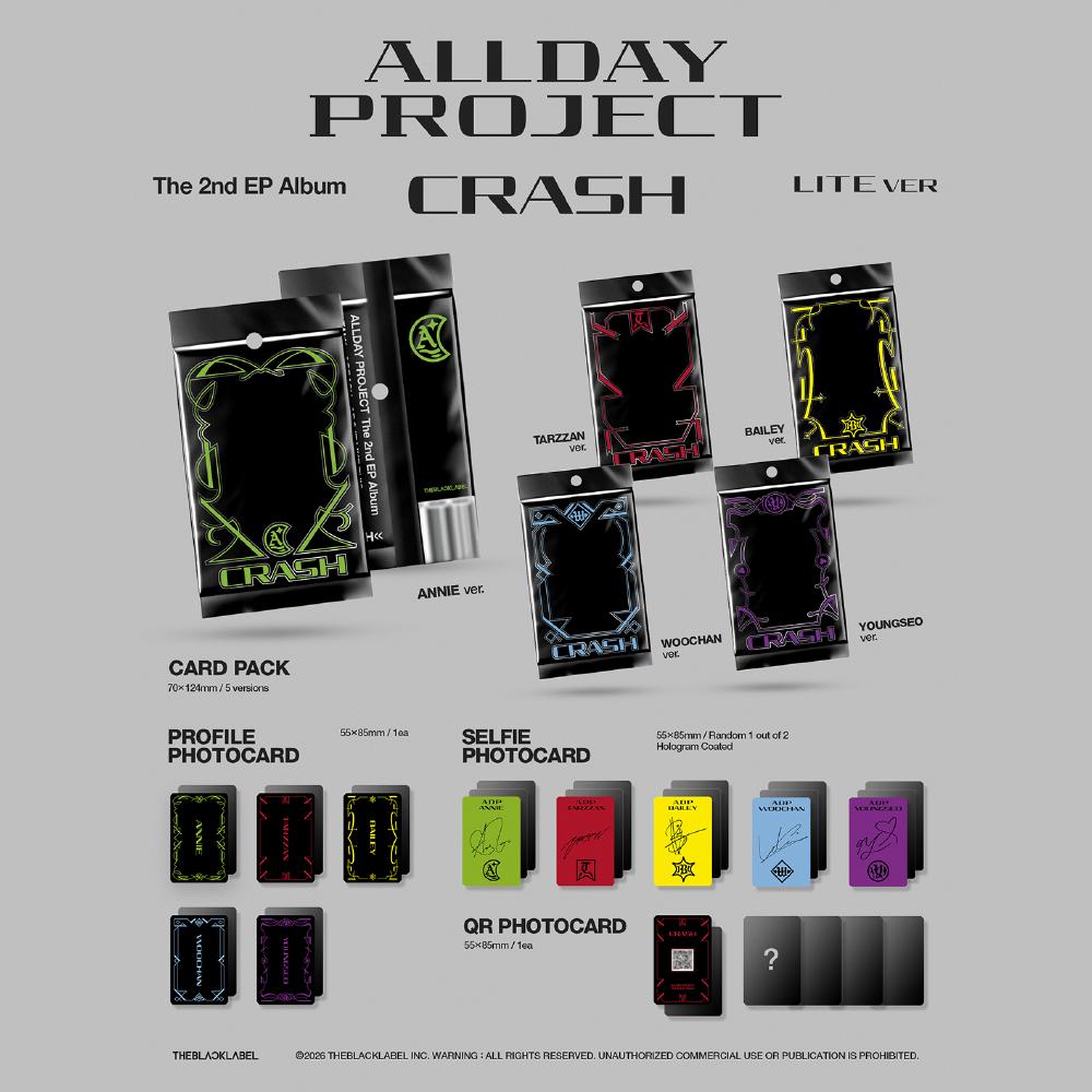 Предзаказ ALLDAY PROJECT Второй мини-альбом CRASH LITE версия. И МАГАЗИН ПОБ