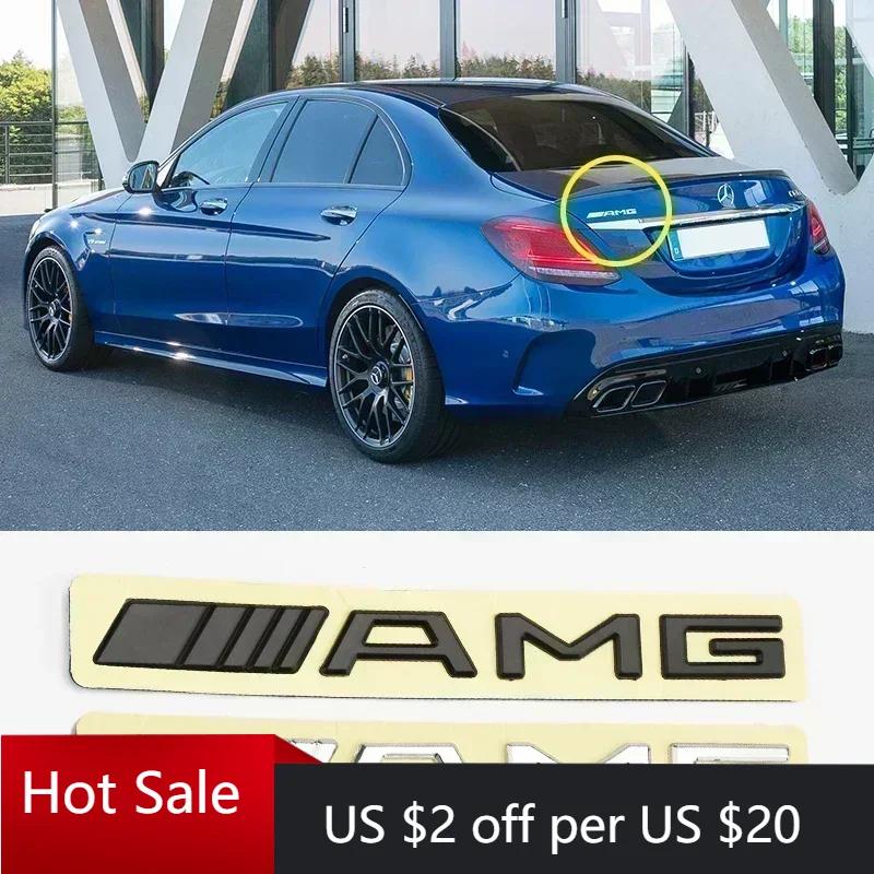 Горячие Автомобильные Наклейки-Шильдики на Заднюю Часть Автомобиля AMG Аксессуары Для Mercedes Benz W124 W211 W212 W210 W205 W203 W204 W126 W168 W169 W176 W1