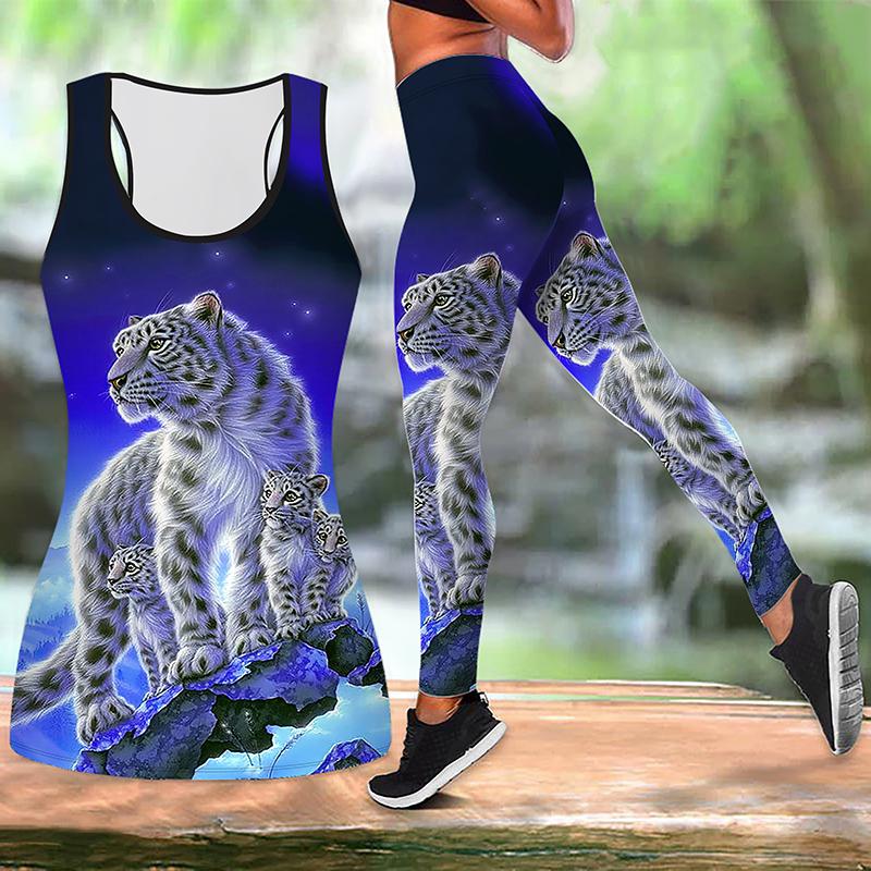 Костюм для йоги с принтом животных для женщин, модные леггинсы для тренировок, фитнес-спорт, повседневные штаны для йоги