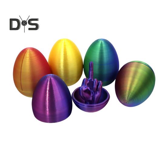 Пасхальное яйцо в форме среднего пальца, 3D-печатные пасхальные сюрпризы, пасхальная корзина, необходимые креативные подарки для розыгрышей для взрослых