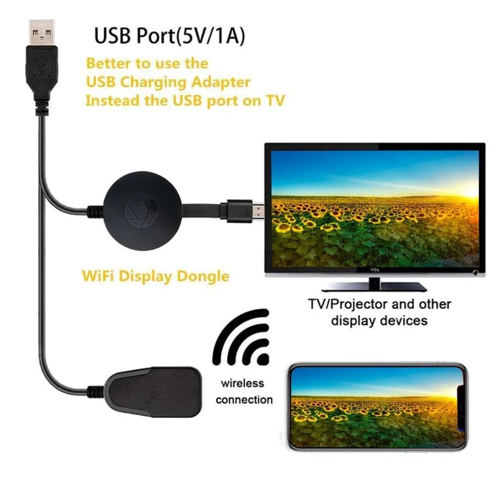 1080P HD TV Stick Dongle Wi-Fi Беспроводная ТВ-приставка Supoort HDMI-совместимый адаптер зеркального экрана MiraScreen для Google IOS Andorid Airplay