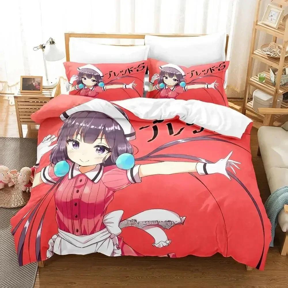 3D Kawaii Blend S Bedding Set Printed With Pillowcase Duvet Cover Soft Queen King Size Bedclothes Home 3D Anime Bed Sheet Set