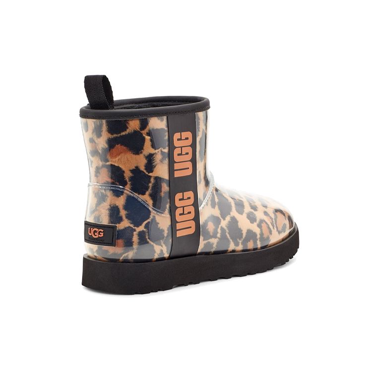 UGG Классические прозрачные мини-теплые прочные нескользящие повседневные короткие зимние ботинки женские ботинки Leopard 1122512-BTC