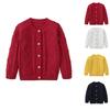 Children's Fashion Casual Cardigan Knitted Long Sleeve  Top