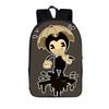 Мультяшный школьный рюкзак Bendy and the Ink Machine для детей, идеально подходящий для приключений на открытом воздухе!