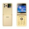 P20 складной мини мобильный телефон четыре SIM-карты 2,4-дюймовый HD-экран фонарик светодиодный Bluetooth быстрый набор супер тонкий модный сотовый телефон
