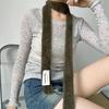 Harajuku Wool Shawl Y2K Long Narrow Scarves All-match Knitted Scarf  Autumn/Winter