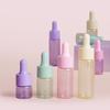 7Pcs Portable Refillable Mini Dropper Bottle Set 1/2/3/5Ml Empty Macaron Color Glass Essential Oil Vials Reusable Container Diy