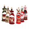 New Year Wine Bottle Cover Merry Christmas Decor For Home Christmas Table Decor Gift