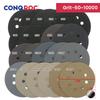 125mm(5-Inch) 8-Hole Sanding Discs Silicon Carbide Waterproof Wet & Dry Sandpapers Hook & Loop 100-Piece Grit P60~5000