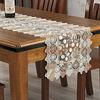 High Quality Lace Embroidery Home Table Runner Living Room Dining Table Hollow Cover Towel Hotel Banquet Decoration Table Runner