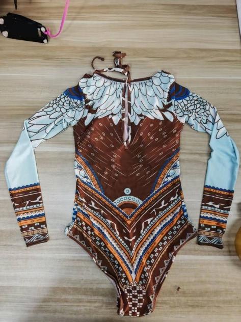 Женский модный цельный купальник с принтом, облегающий