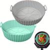 2 Pack Air Fryer Silicone Pot, Reusable Silicone Air Fryer Liners, Air Fryer Accessories