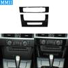 For Bmw 3 Series 2005-2012 E90 E92 Piano Black Air Conditioner CD Control Panel Plastic Cover Car Interior Accessoriers