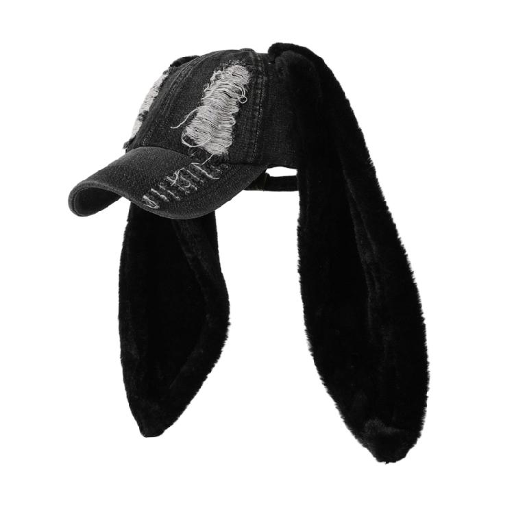 Плюшевая бейсболка с ушками кролика, гибкие snapback, кепка папы, головной убор в стиле аниме для женщин, подростков, тематической вечеринки, музыкального фестиваля