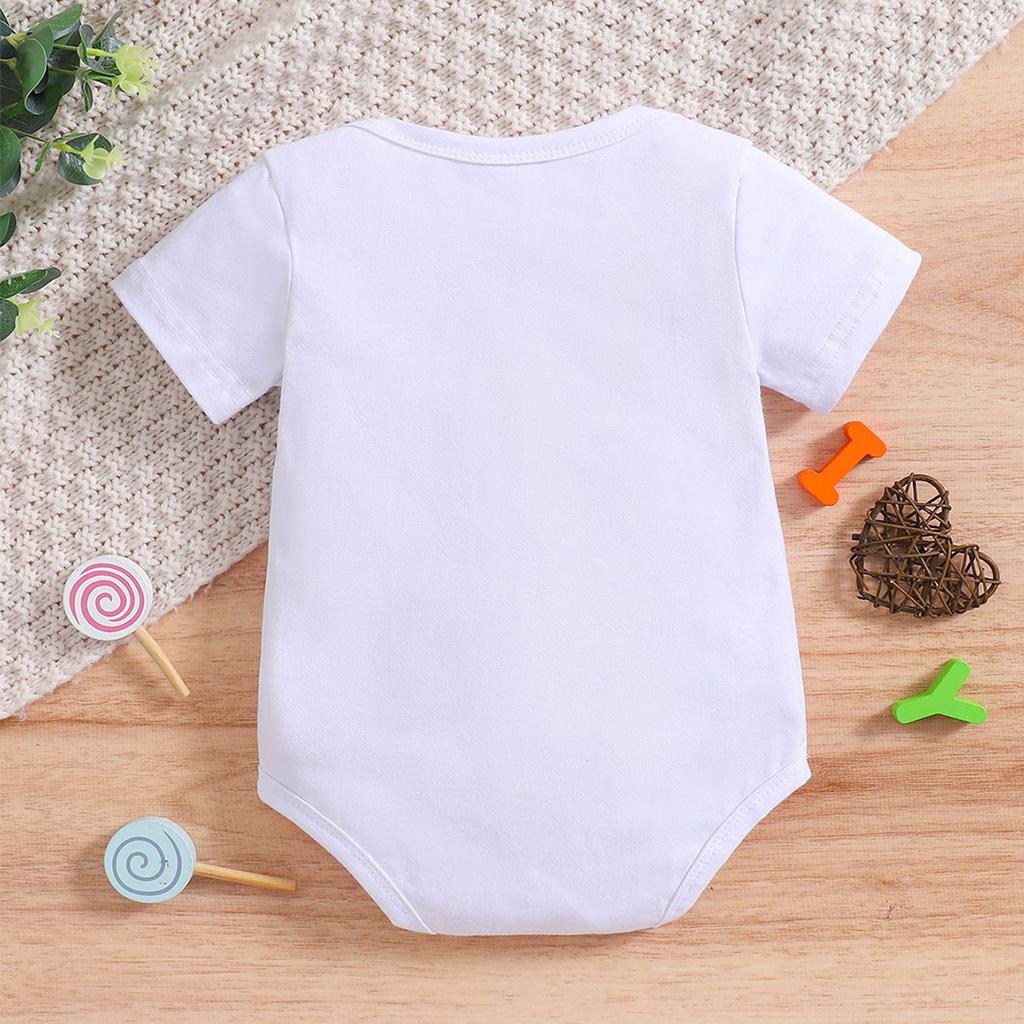 Боди для новорожденного с принтом «Папочка, я люблю тебя» из хлопка, комбинезон с короткими рукавами