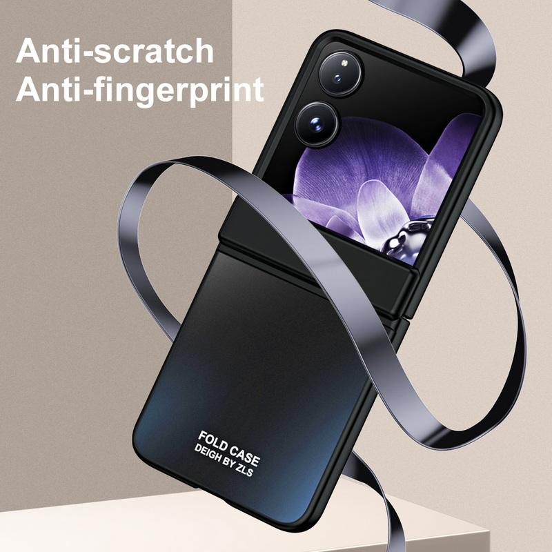 Tempered With Luxury Color Solid Glass 3pcs Folding Case For Xiaomi Mix Flip Shockproof Clear Hard Pc Slim Phone Cover
