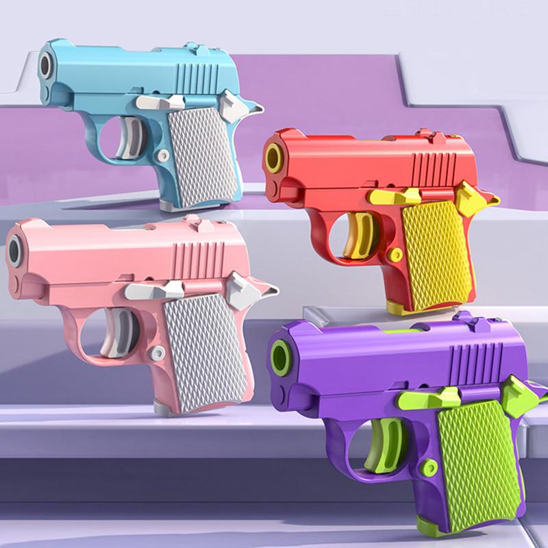 Model Kids 1PC 3D Mini Gun 1911 Pistols Hand Toy Pistols For Toy Bullets No Fire Rubber Band Launcher Collection Gifts Kids Boys