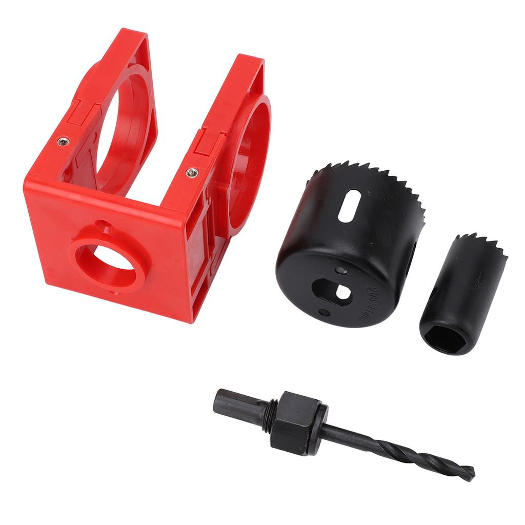 Комплект для установки замка с направляющим шаблоном, набор кольцевых пил для пластиковых дверей из углеродистой стали для деревянных дверей