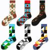 New Happy Mens Socks Women Novelty Cartoon Sock Combed Cotton Funny Men's Big Size Crew Harajuku Hip Hop Thick Long Socks
