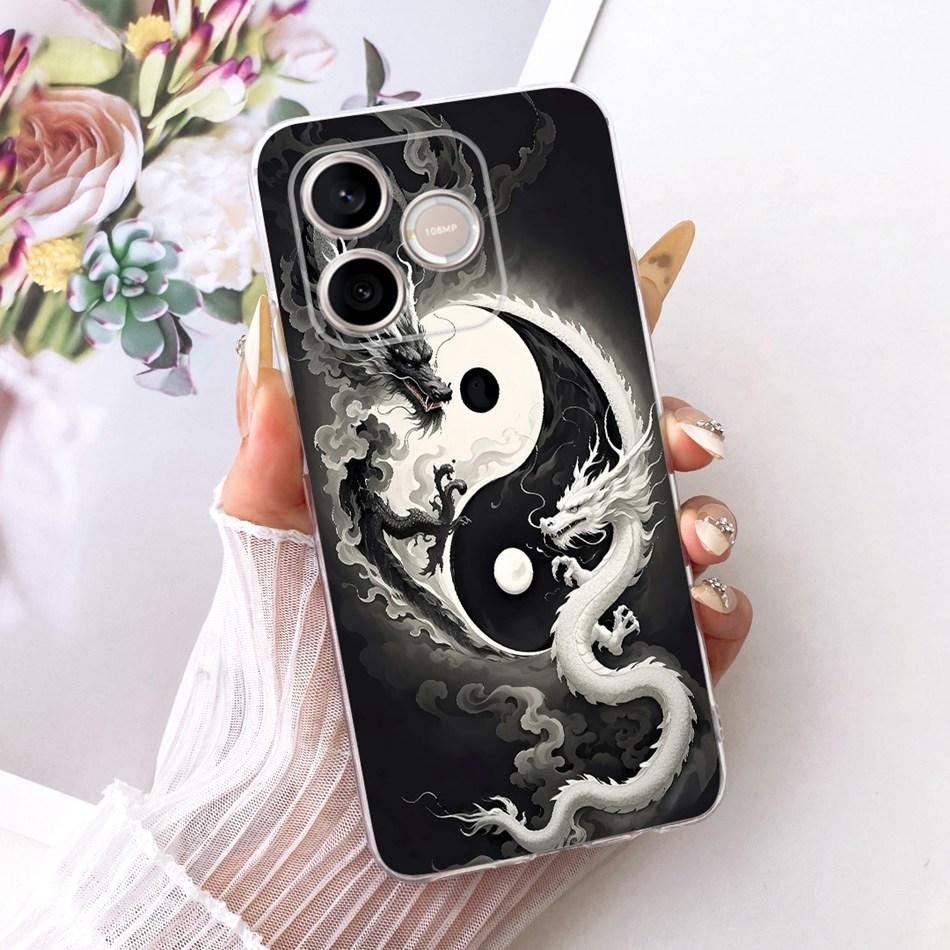 For Honor 600 Lite Honor600 2026 Cool Dragon Tiger Pattern Phone Case For Honor 600 600Lite 5G Soft Silicone TPU Cases Bumper