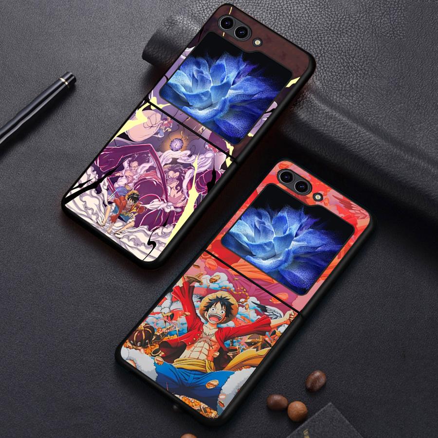 Чехол для телефона One Piece Крутой Луффи Зоро для Samsung Galaxy Flip3 Z Flip 7 6 5 4 3 Flip6 Flip4 Flip5 Flip7 FE