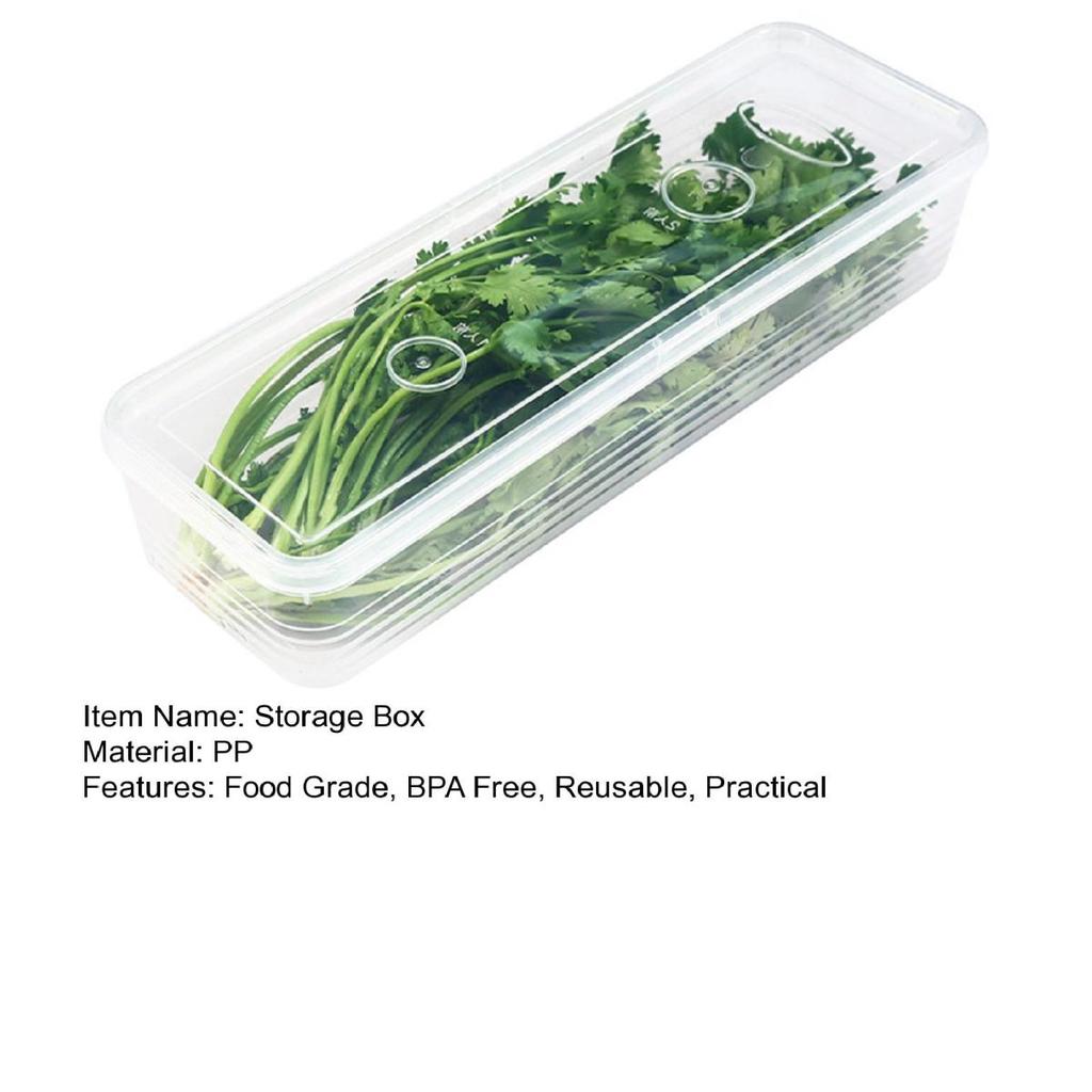 Yousheng 1/3 шт. прозрачный холодильник для хранения овощей органайзер пищевой BPA бесплатно штабелируемый многофункциональный свежий ящик