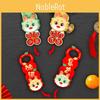 Colorful Dragon Year Paper Door Handle Ornaments For Joyful New Year Celebrations