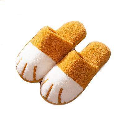 Полотенце Ткань Y Домашняя обувь Тапочки Милые лапки Пушистые Стильные Стильные Милые Милые Крутые Amazon Популярные Взрослые Домашние тапочки Комнатные тапочки Легкие Легкие