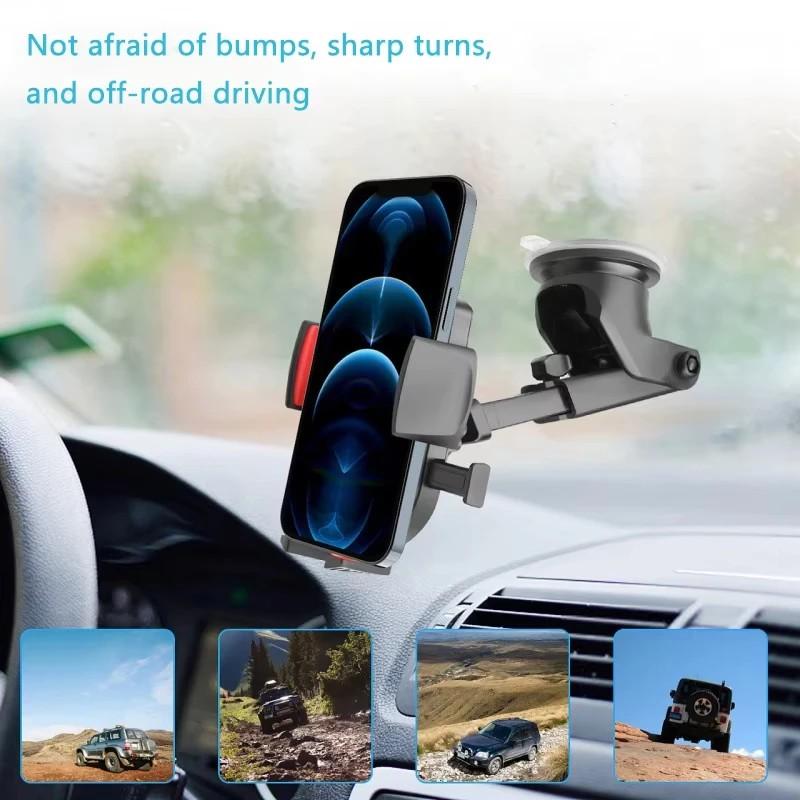 High Quality Strong Suction Cup Car Phone Holder Telescopic 360° Rotate Car Holder Stable No Shake