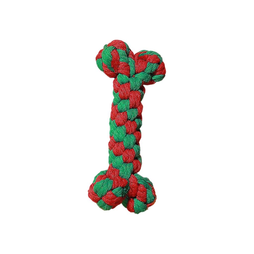 Игрушки для собак, Хлопковая веревка, Устойчивые к жеванию, Серия 'Рождество', Игрушки для питомцев, Устойчивые к жеванию, Интерактивные для прорезывания зубов, Игрушки для собак, снимающие скуку.