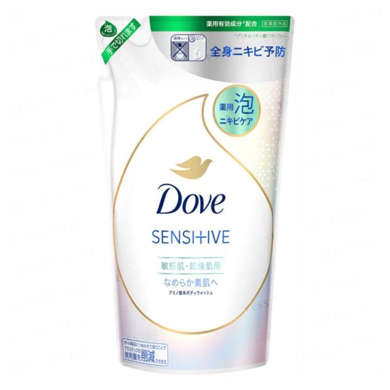 Dove Япония - Пенящийся гель для душа для чувствительной кожи с лечебным эффектом против акне