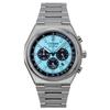 Мужские часы Zenshin Chronograph Super Titanium Ice Blue Dial Eco-Drive CA4610-85M 100M